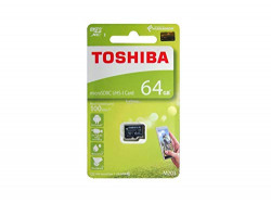 Toshiba M203 64GB Class 10 Micro SD Memory Card (THN-M203K0640A4)