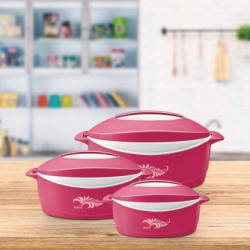 Cello Sapphire Pack of 3 Thermoware Casserole Set @589/-