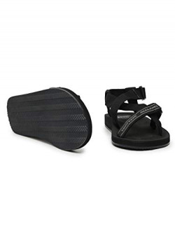 Jack & Jones Men Ankel Strap Black Sandals (_5714507011227_Anthracite_11 UK_)