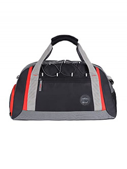 Gear Utility 45 ltrs Grey, Black and Orange Gym Bag (DUF00YOGA0406)