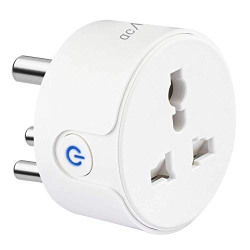 Acasa 10A Wi-Fi Smart Plug Alexa & Google Home Compatible, Universal Plug Point for Low Power Devices