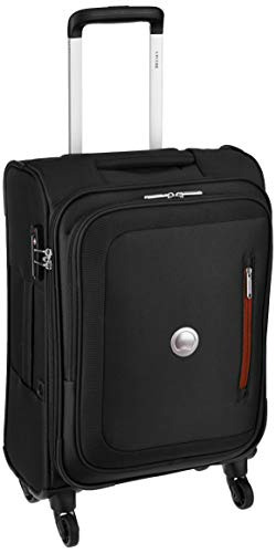 Delsey Oural Polyester 56 Cm 4 Wheels Black Cabin Soft Suitcase