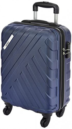 Safari RAY 55 Cms Small Cabin Polycarbonate (PC) Hard Sided 4 Wheels 360 Degree Wheeling System Luggage/Suitcase/Trolley Bag (Midnight Blue)