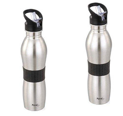 Pigeon-Stainless Steel Playboy Water Bottle 700ml (Set of 2), Silver