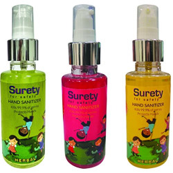 Surety for Safety Hand Sanitizers (100ml, All Flavours)
