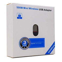 PremiumAV 500Mbps Mini Wireless Wi-Fi Dongle/Adapter (Black)