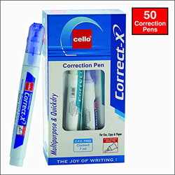 Cello Correct-X Correction Pen - Pack of 50