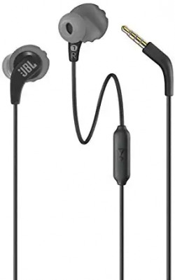 (Renewed) JBL Endurance Run Sweat-Proof Sports in-Ear Headphones with One-Button Remote and Microphone (Black)