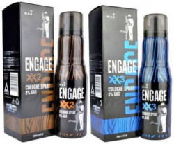 Engage Men XX2 & XX3 Cologne Spray (2 x 135ml) Eau de Cologne - 270 ml  (For Men)
