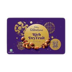 Cadbury Celebrations Rich Dry Fruit Collection Chocolate Gift Pack, 177 Gram