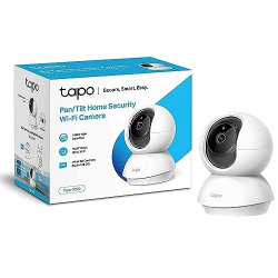 Tapo TP-Link C200 360 2MP 1080p Full HD Pan/Tilt Home Security Wi-Fi Smart Camera| Alexa Enabled| 2-Way Audio| Night Vision| Motion Detection| Sound and Light Alarm| Indoor CCTV White