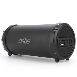 Artis BT54 Wireless Portable Bluetooth Speaker with FM/USB/AUX in/Micro SD Card Reader Input (Black)