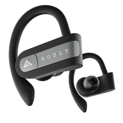 Boult Audio Airbass Muse Buds 18H Total Playtime, Deep Bass with Sports Fit, Ipx5 Sweatproof, Voice Assistant Bluetooth Truly Wireless in Ear Earbuds with Mic (Black)