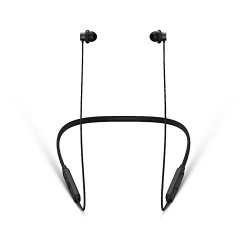 Blaupunkt BE50 IPX5 Neckband Bluetooth Earphone Wireless Comfort fit at 45* with HD Sound and High Sensitivity Mic (Black)