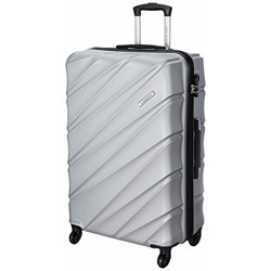 United Colors of Benetton Roadster Hardcase Luggage ABS 77 cms Silver Grey Hardsided Check-in Luggage (0IP6HAB28B02I)