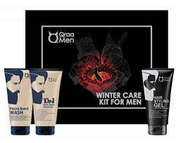 Qraa Men Winter Care Kit (Value Pack), 300 g (Pack of 3)