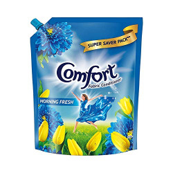 Comfort Morning Fresh Fabric Conditioner 2 L Refill Pack, After Wash Liquid Fabric Softener - For Softness, Shine & Long Lasting Freshness