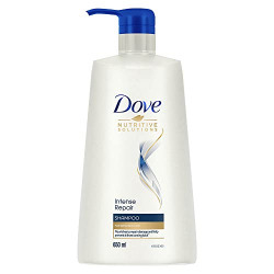 Dove Intense Repair Shampoo 650 Ml, Repairs Dry And Damaged Hair, Strengthening Shampoo For Smooth & Strong Hair - Mild Daily Shampoo For Men & Women