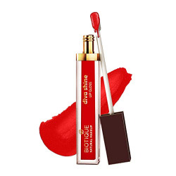 Biotique Diva Shine Lip Gloss, Paprika Madness Red