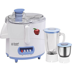 Russell Hobbs RJMG500 Mixer Grinder, 500W (White and Sky Blue)