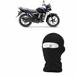 Autokraftz Black Bike Full Face Mask For Men and Women For Suzuki Sling Shot (Medium)