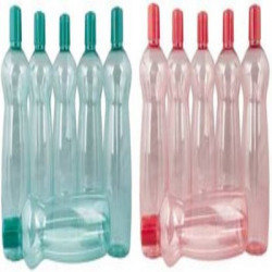 MILTON Pacific Red and Green Plastic Fridge Water Bottle Set of 12 1000 ml Bottle(Pack of 12, Multicolor, Plastic)