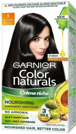 GARNIER Color Naturals Creme , Shade 1, Natural Black