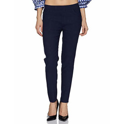 Styleville.in Women's Slim Fit Jeans (STRF350374-Blue-M_Blue_M)