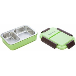Signoraware Duo Star Steel Green 1 Containers Lunch Box(750 ml)