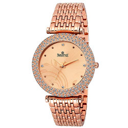 SWISSTYLE Analogue Women's & Girls' Watch (Copper Dial Copper Colored Strap)