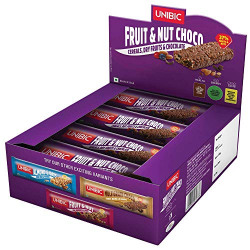 Unibic Snack Bar Fruit & Nut Choco, 12 x 30 g