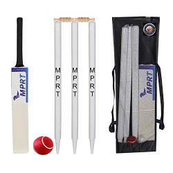 MPRT Wooden Cricket Kit for Tennis Ball Size 2 Combo for Age Group 4-6 Years