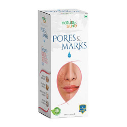 Nature Sure Pores and Marks Oil - 100ml - for enlarged skin pores, stretch marks and fine lines