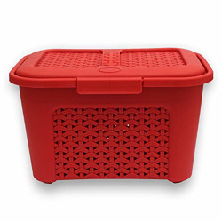 Jaypee Plus Plastic Storage Karma Basket Red