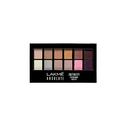 Lakme Absolute Infinity Eyeshadow Palette, Soft Nudes, Pigmented Blendable Eye Shadow Palette with 12 Matte and Shimmer Shades - Eye Makeup Kit, 12 g