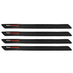 Kingsway Carex GT Force Car Bumper Guard / Anti-Collision Protector / Scratch Guard, Strong & Durable, Universal Use for Maruti Suzuki Brezza 2022 Onwards, GT Force, Pack of 4 Pcs - Black