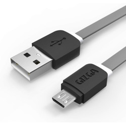 Gizga Essentials Tangle-Free (1 meter/ 3.2 Feet) Fast Charging 1 m Micro USB Cable(Compatible with All Smartphones, Tablets and MP3 player, Grey, One Cable)