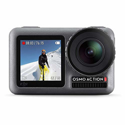 DJI OSMO Action Camera (Silver,Grey) | Dual Screen | 12 MP Camera | 4K Recording Upto 60 FPS | Fast Mode Upto 240 FPS | HDR Recording