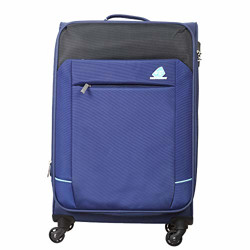 kamiliant by American Tourister Motivo CLX Spinner Polyester Soft Trolley (Blue, 58.5 cm)
