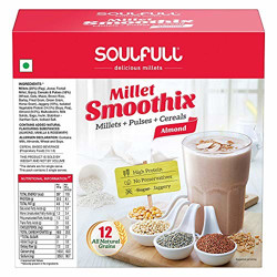 Soulfull Millet Smoothix - Cocoa Lite - 5 Single Serve Sachets + Free Shaker