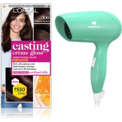 L'Oreal Paris Casting Creme Gloss 300 with Havells Light Weight Hair Dryer 1200 W(2 Items in the set)