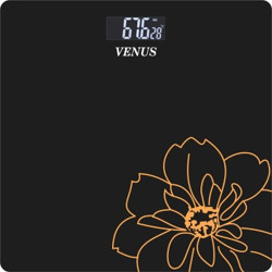 Venus Digital Electronic LCD Glass Fitness/Health Checkup Weighing Scale(Black)