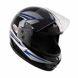Aeroplus Smart (Isi) Full Face Helmet (580Mm,M) (Black/White) With Plain Visor