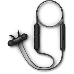 Philips Audio TAE1205 Bluetooth Neckband Earphones with IPX4, 7 Hr Playtime, Magnetic Ear Tips, Mic (Black)