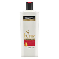 TRESemme Keratin Smooth Conditioner 190 ml, With Keratin & Argan Oil for Straight, Shiny Hair - Nourishes Dry Hair & Controls Frizz, For Men & Women, Lilac Link