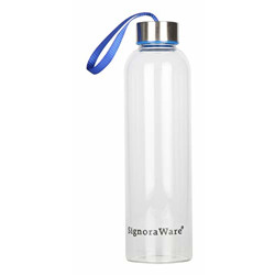 Signoraware Aqua Star Borosilicate glass Bottle, 750ml, Multicolour