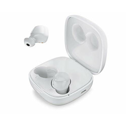 Tecno Hipods H2 True Wireless Earphones (TWS- White) with Real Stereo Sound, 24 Hrs of Music, BT 5.0, IPX4 Water Resistance, Noise Cancellation and Smart Touch Controls