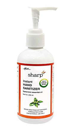 FLOH Sharp Instant Hand Sanitizer with 70% Alcohol, Alcohol Based Hand Sanitizer (200ml) (Pack of 2)