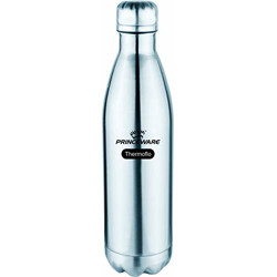 Princeware Neva Food Grade Stainless Steel Insulated Vacuum Flask, 1-Litre, Elegant Shape