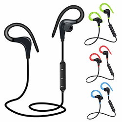 esportic QC11 Bluetooth Earphone Wireless Headphones Designed Hedset for Mobile Phone Sports Stereo Jogger,Running,Gyming Bluetooth Headset Compatible for All Devices(Black)